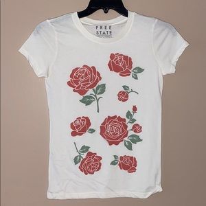 Rose print shirt